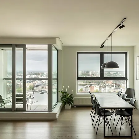 Appartement Uniek - Mooiste En Hoogste Uitzicht Op Antwerpen! - Incl Gratis Parking Anvers
